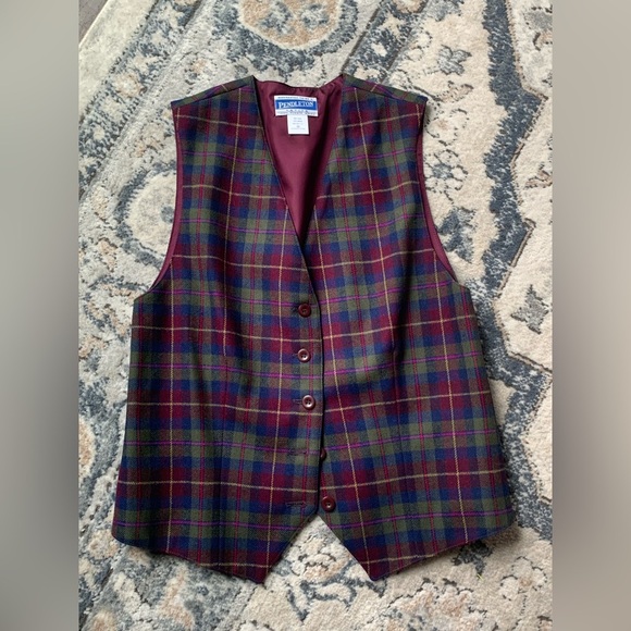 Pendleton Jackets & Blazers - Pendleton Plaid Wool Vest